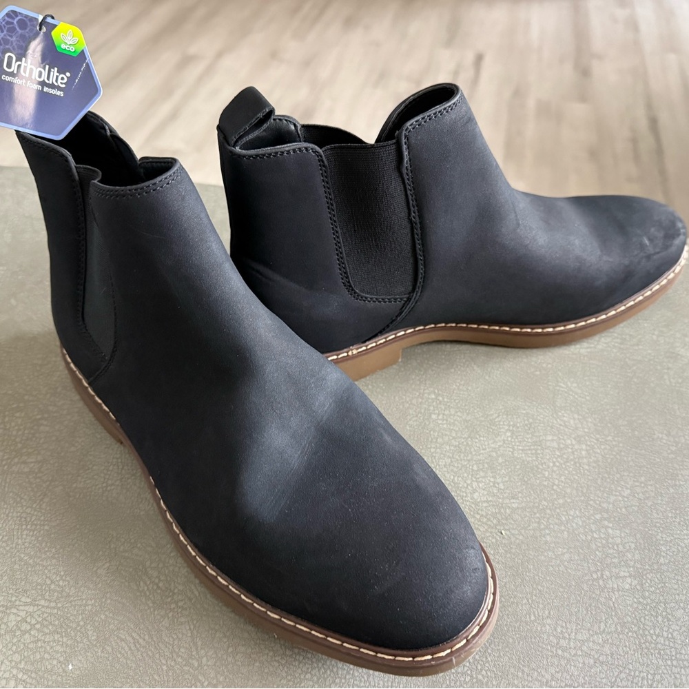 NWT Men’s Sonoma Black Slip-On Shoes with Ortholite Insole